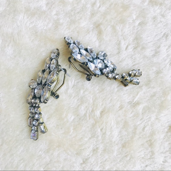 ✨Sparkling Faux Crystal Floral Dangling Earringss - Picture 5 of 6